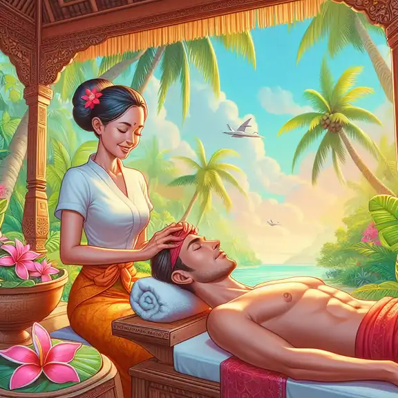 Balinesische Massage Tropisch Behandlung Relax Wien
